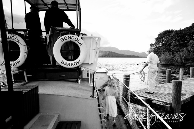 Wedding boat cruise Lake District