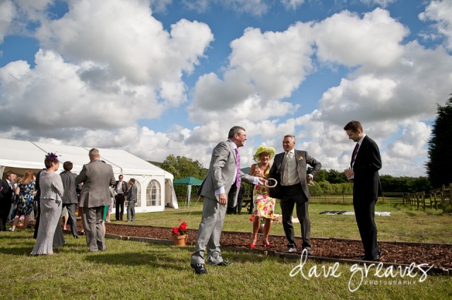 Outdoor games at Marquee Wedding