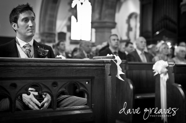 Groom waiting for bride