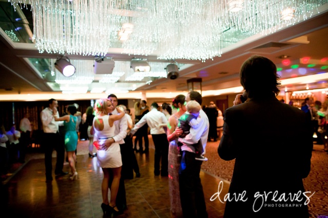 Dancing at evening reception