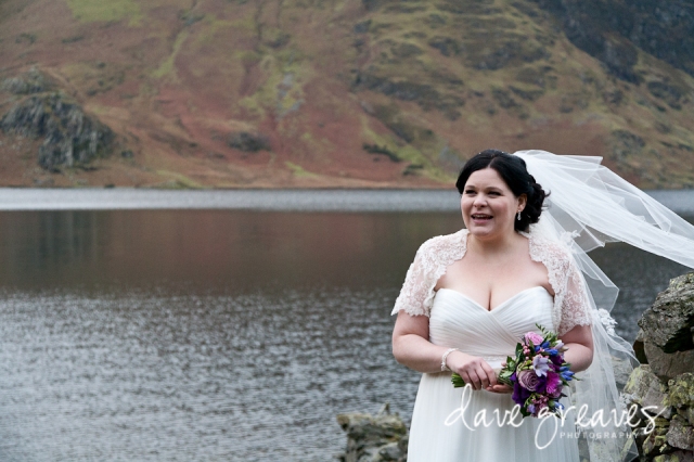 Bride at Crummock Water, Lake District