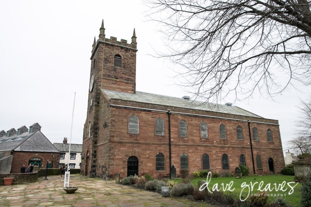 Wedding at St Mary's church in Wigton